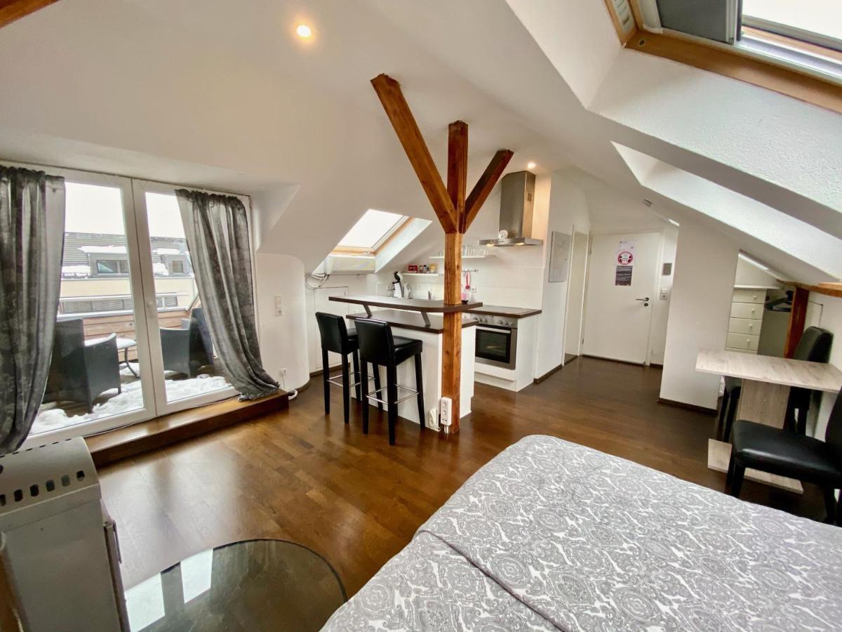 Wohnen Ueber Den Daechern Von Ravensburg, Stadtnah, Kamin, Klima Apartman Kültér fotó